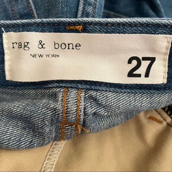 Rag & Bone Super High Rise Clean Dobbie Custom Skirt WDD19F1B20KDDH Size 27 - Picture 5 of 9